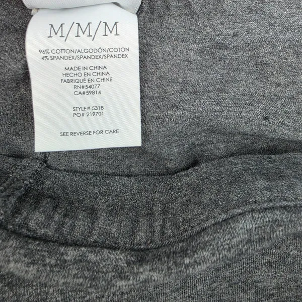 Cabi 5318 M-Leggings Charcoal Gray Skirted Layered Yoga Pants Women Size M - Image 6