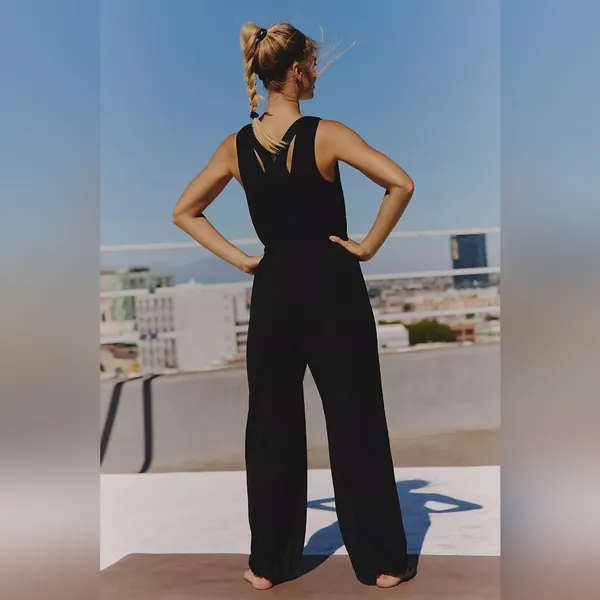 NWT Free People Breezy Day One Piece in Black. Size Small - Image 2