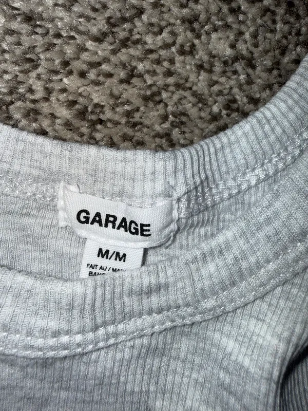 Garage Malibu Beach Ribbed Cropped Tank Top - Image 2