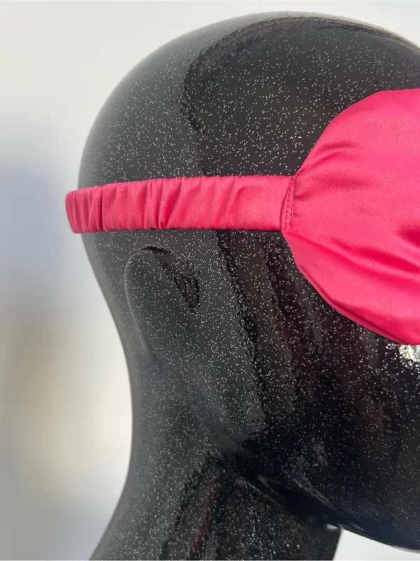 Undiz Hot Pink Satin Sleep Mask - Image 5