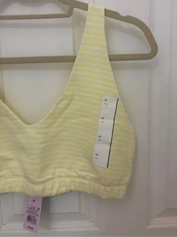 NWT!! Wild Fable Terry Cloth Striped Cropped Bra Top and Short Set - Image 5