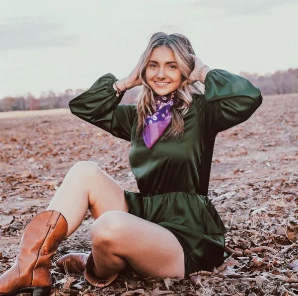 Boutique Fall Romper Green - Image 2