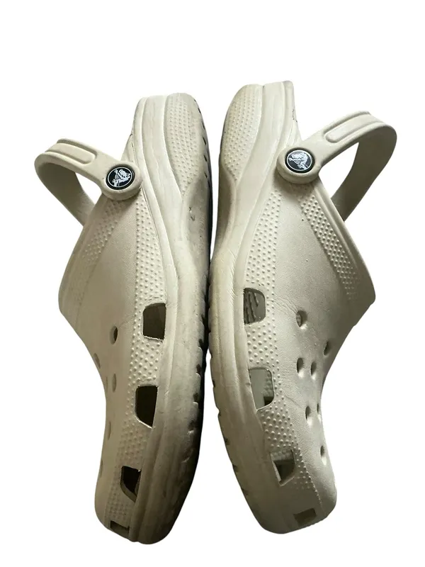 Crocs classic clog unisex slip on water-friendly sandal bone beige W10, 8M - Image 4