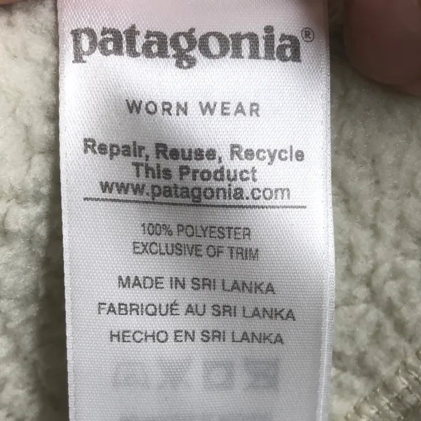 Patagonia Retro Pile Hoody Pelican Medium Flawed - Image 11