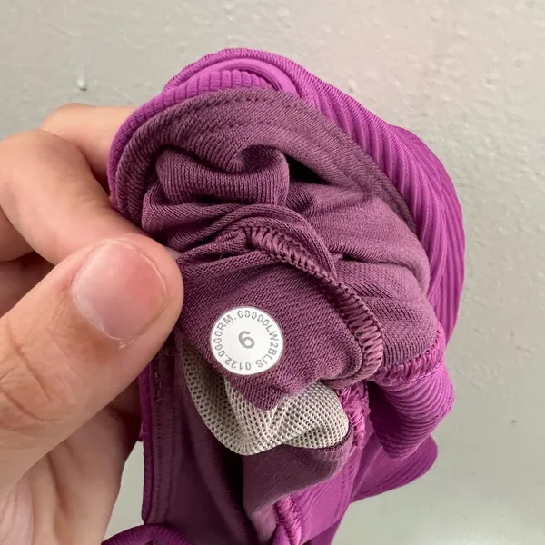 LULULEMON- Energy Longline Bra Ribbed Luxtreme Purple Size 6 - Image 5