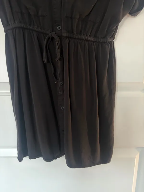 Rag Poets XS Black Button Down Shirt Dress - Image 6