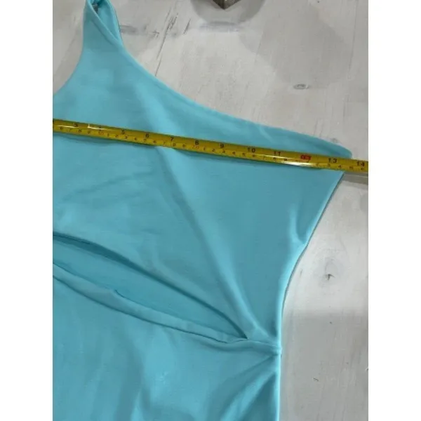 Susana Monaco‎ Cutout Dress Bodycon Sleeveless leg slit prom Dress Blue S - Image 6