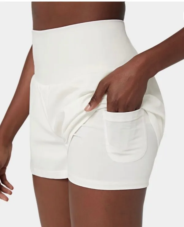 Halara NWT SoftlyZero Airy Super High Waisted 2-in-1 InstantCool Yoga Shorts M - Image 16