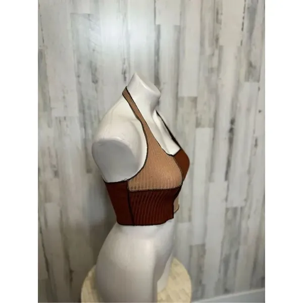 Brown backless top Brown - Image 2