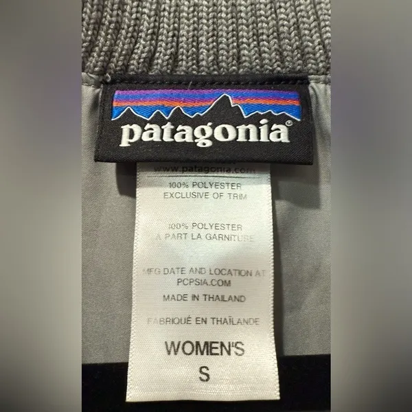 Patagonia Conejo Funnel Neck Fuzzy‎ Fleece Bomber Jacket / Small - Image 5