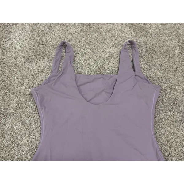 SKIMS Fits Everybody Square Neck Thong Bodysuit Sugar Plum Purple Size M - Image 8