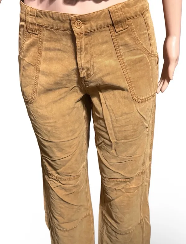 Pulp women's mid-rise butter scotch side panel Tencel bootcut pants 8/M - Image 4