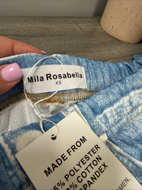 Mila Rosabella Sweatpants Jeans Size XS - Image 2