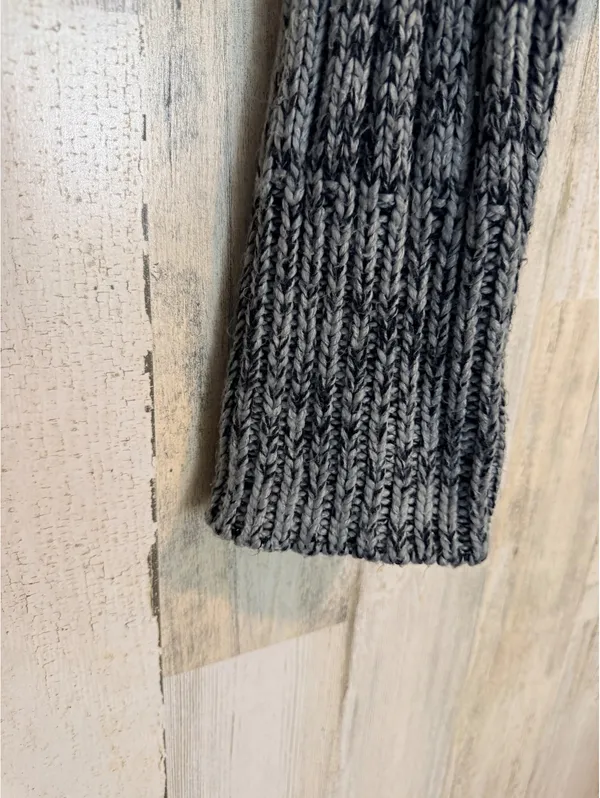 Urban Outfitters Women’s M/M Gray Chunky Knit Cropped Cowl Neck Sweater - Image 5