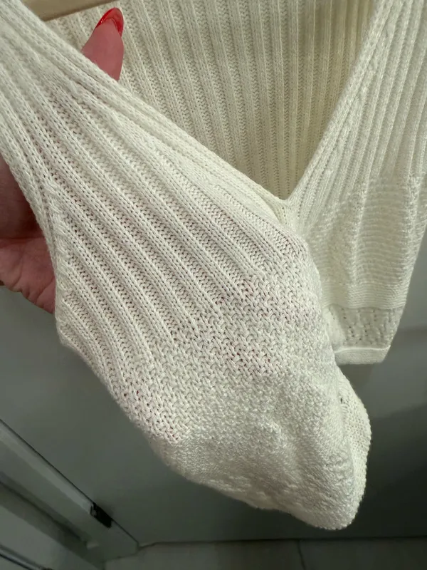 More to Come Revolve White Knit Top Size Small - Image 4