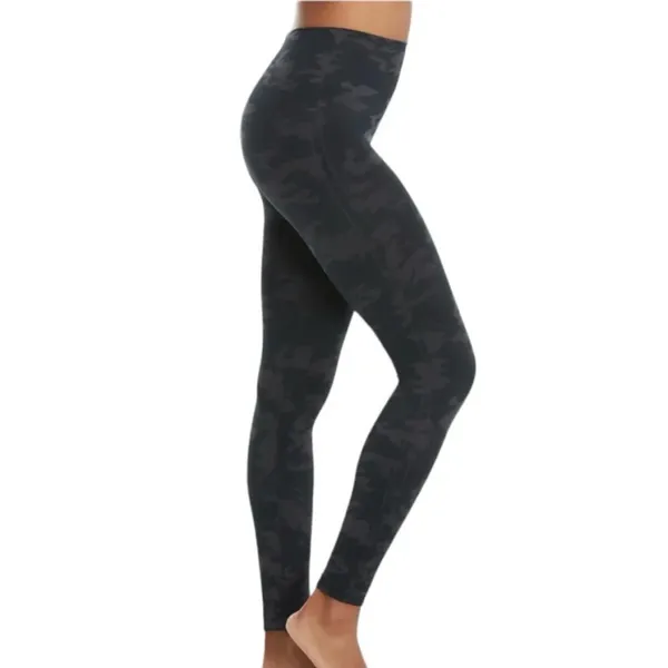 Spanx Leggings Size Medium NWT Black Camo Compression Seamless Look at Me Now - Image 6