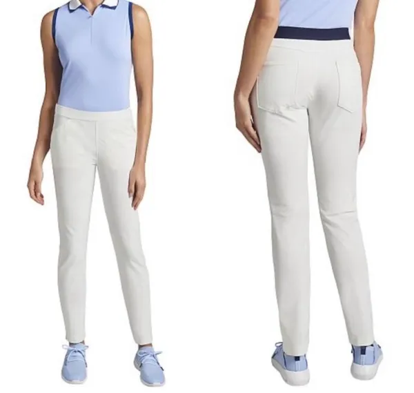 Women’s Peter Millar Tech Pant The Summit Club Beige Size 6 Golf NWT - Image 2