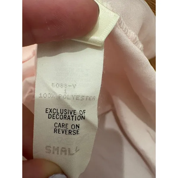 Victoria's Secret Babydoll Nightgown Womens Small Pink Lace Gold Label Vintage - Image 6