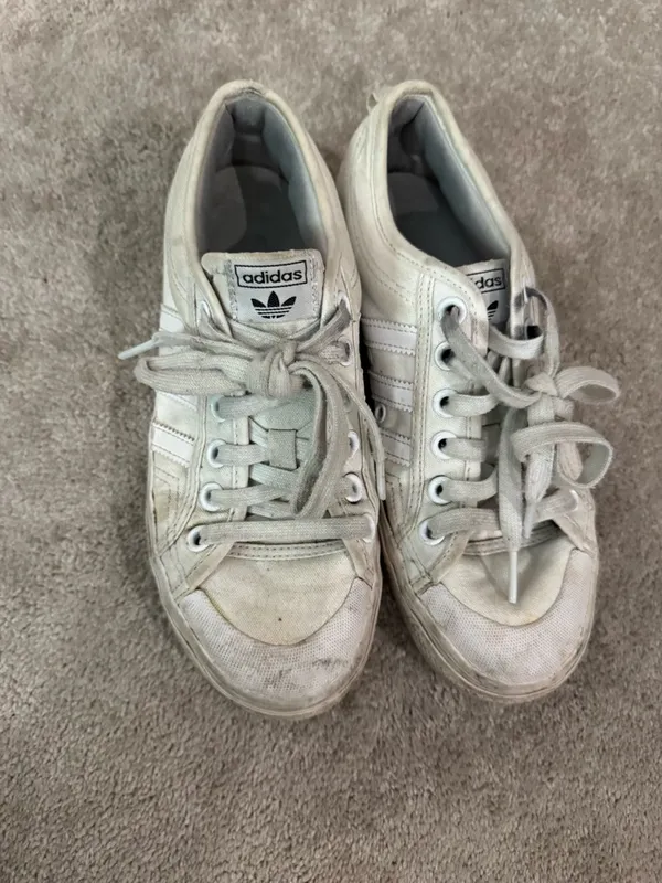 adidas Off-White Platform Lace-Up Sneakers - Image 2