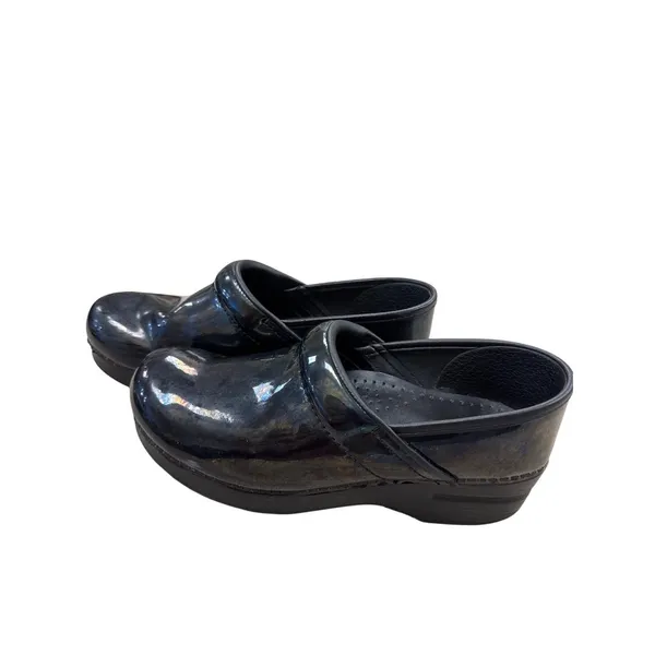 Dansko Womens Black Leather Clogs Shoes Size 8.5 SKU 7180 - Image 3