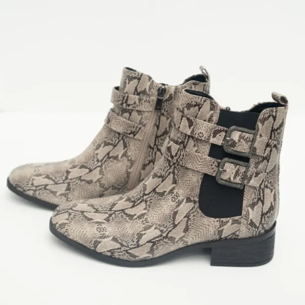 Kenneth Cole Reaction. Snake Skin Print Chelsea‎ Boot. - Image 6