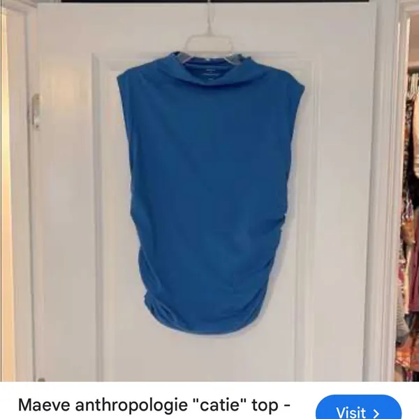 Blue Sleeveless Top | Size Small - Image 6