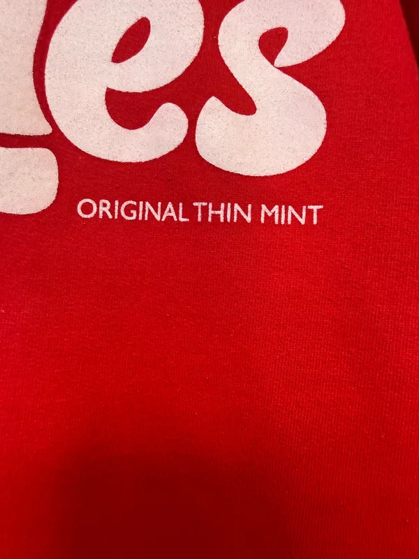 Cookies Red Original Thin Mint Crewneck Sweatshirt Size Small Unisex Streetwear - Image 2