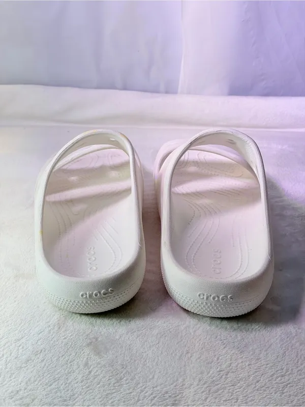 CROCS Classic Dual-Strap White Slide - Image 7