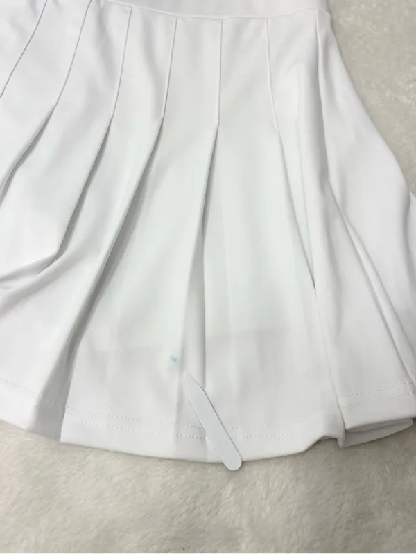 INDERO‎ White Pleated Tennis Skirt- Skort Size L - Image 8