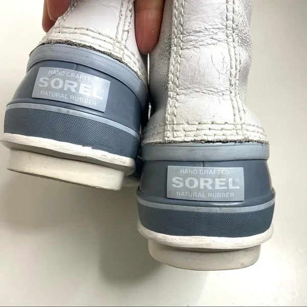 Sorel 1964 PAC Lace Up Waterproof White Leather Snow Boot 6 - Image 11