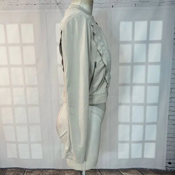 🔥🔥 5/$25 sale 🔥🔥 BCBGMAXAZRIA Kevin double zip jacket in vintage light stone - Image 7