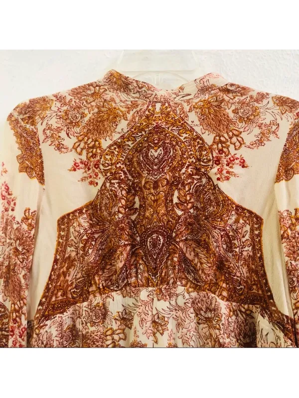 $118 Free People Lady Luck tunic/ mini dress in rose combo S - Image 6