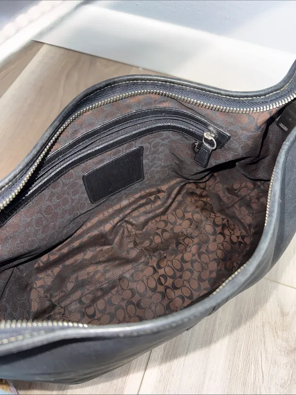 Coach Vintage Ergo slouchy black leather shoulder hobo bag - Image 7