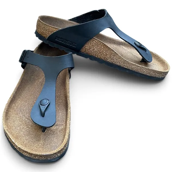 Birkenstock Gizeh Black Birko-Flor Sandals Regular Fit US W 8 M 6 EU 39 - Image 10