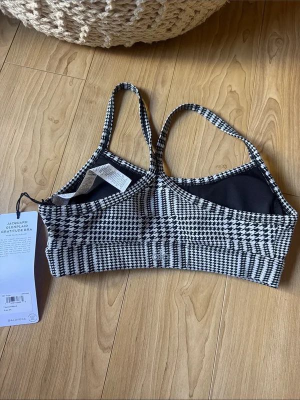 ALO Yoga Jagqaurd Glenplaid Gratitude Bra - Image 3