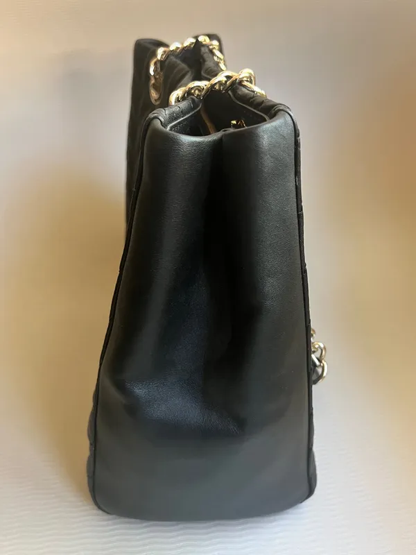Kate Spade New York Briar Lane Willis Black Quilted Leather Chain Tote Bag NWOT - Image 4