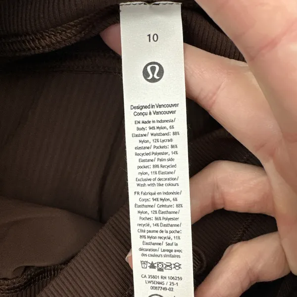 Lululemon Dance Studio Mid Rise Jogger Pants Lava Cake Brown Women's 10 x 28 - Image 5