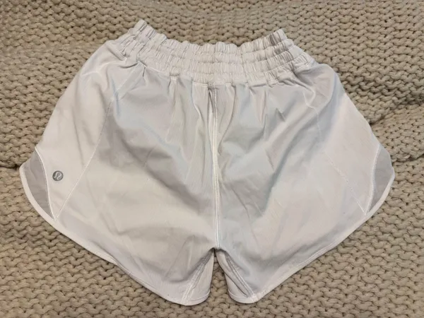 White Lululemon Hotty Hot 4” Shorts - Image 3