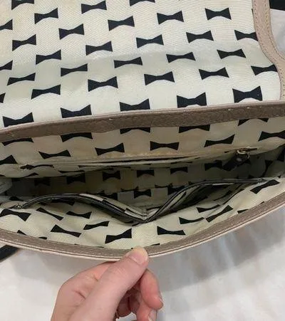 Kate Spade Tan And Cream Messenger Bag - Image 7