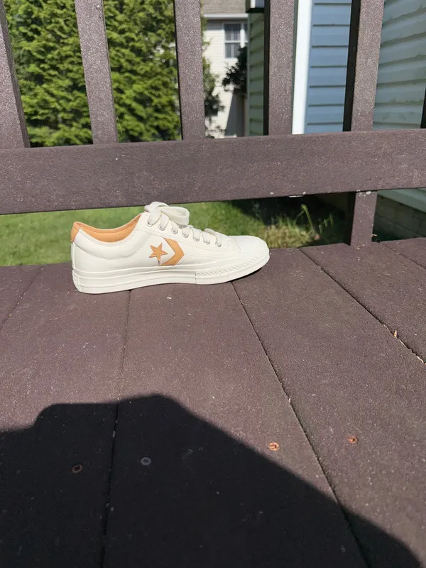 Converse Star Player 76 Low 'Egret Sandy Shore Shoes - Image 3