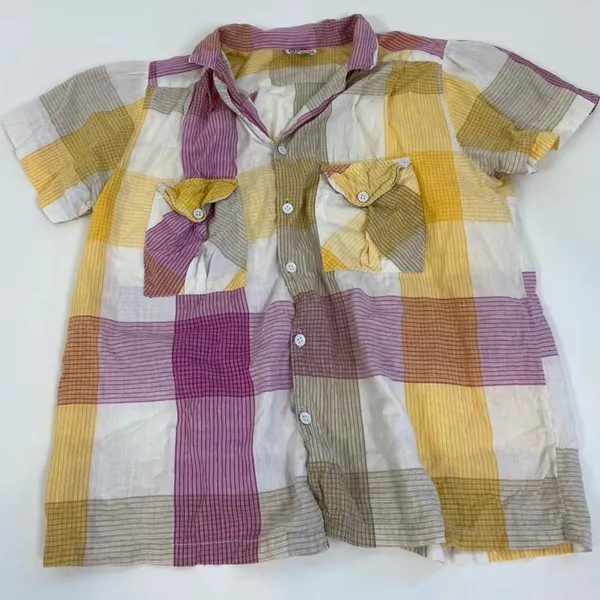 Vintage KAZA Plaid Blouse - Image 4