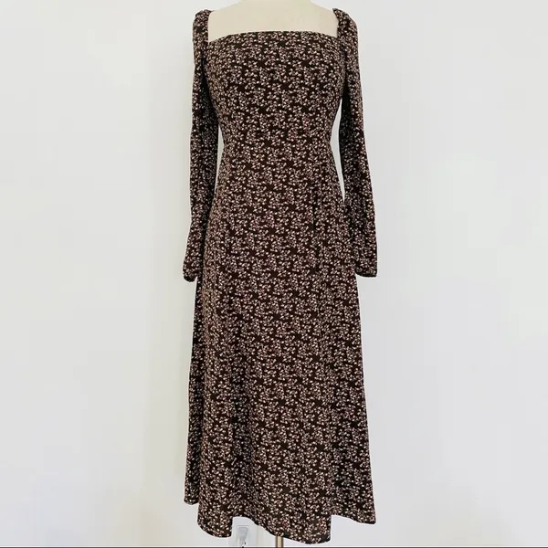 O. P. T. brown floral dress NEW - Image 3