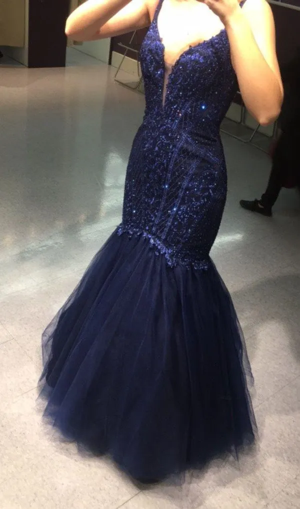 Prom shop Prom Dress Blue Size 2 - Image 3