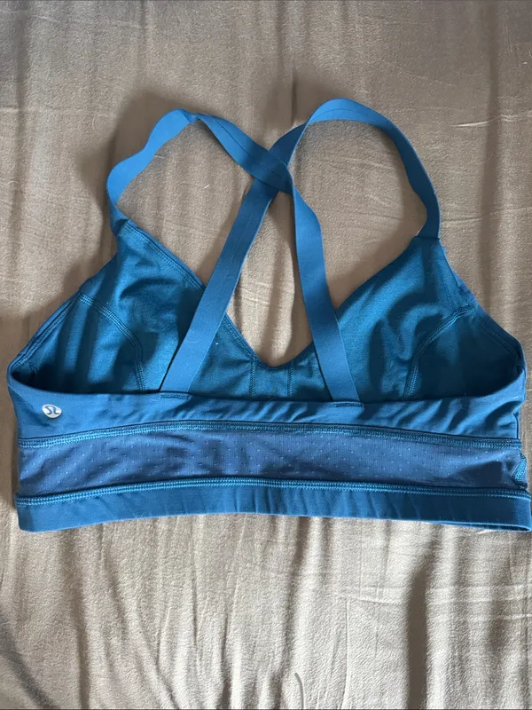lululemon athletica Blue Crisscross Strap Sports Bra / J31 - Image 3