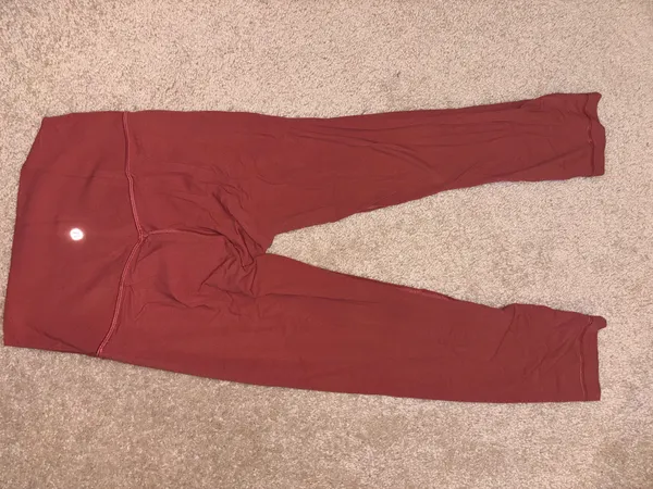 Lululemon Align Crop Leggings 4 21" Coral/Pink - Image 3