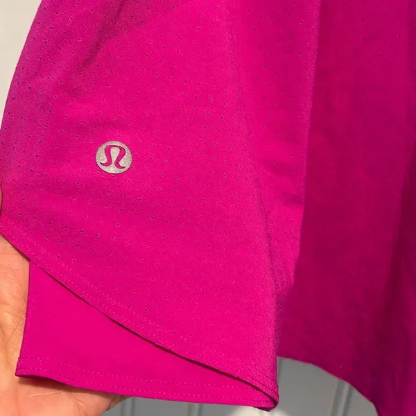 Lululemon Court Rival Perforated HR Skirt Long Size 4‎ Purple Highlight - Image 4