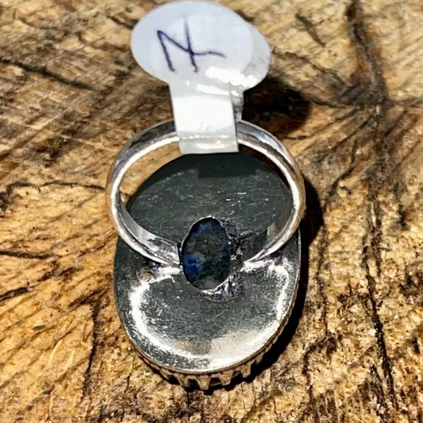 Navy Sodalite Ring Size 7 Blue - Image 5