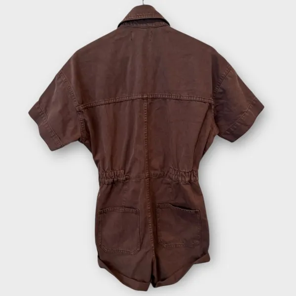 Free People We The Free Marci Cuffed Shortalls Size XS - Image 7