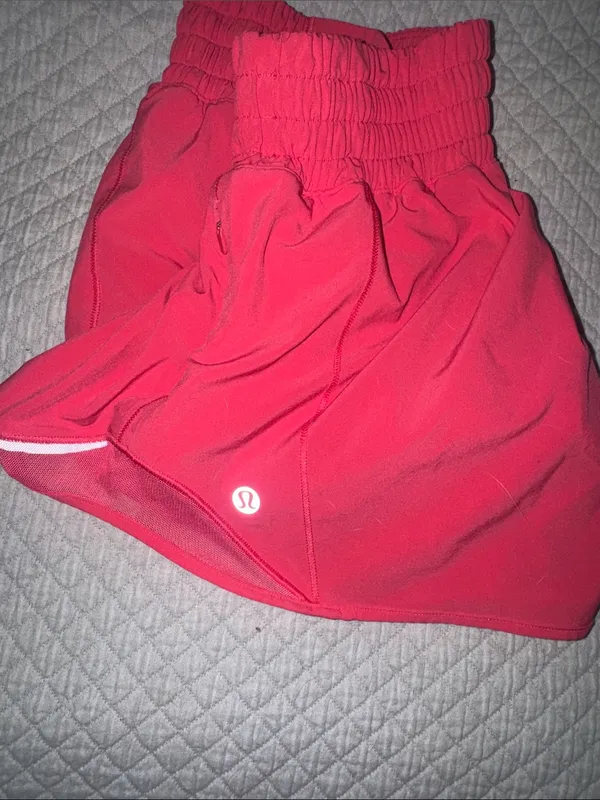 lululemon athletica Bright Pink Women’s Running Shorts with Reflective Accents - Image 2
