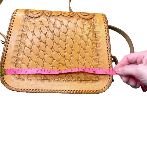🤎 Clifton’s Vintage Hand-Tooled Leather‎ Shoulder Bag Western Purse 🤎 - Image 8
